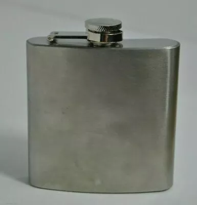 FLASK - 6 Oz Liquor Stainless Steel Pocket Hip Flask Alcohol Whiskey Screw Cap. • $7