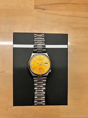 Citizen Yellow Men Wristwatch-NJ015081Z • $160