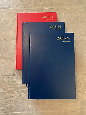 3 X Essential - A4 Day A Page 2023-24 Mid-Year Diary (ESSA41M-2324): Black & Red • £0.01