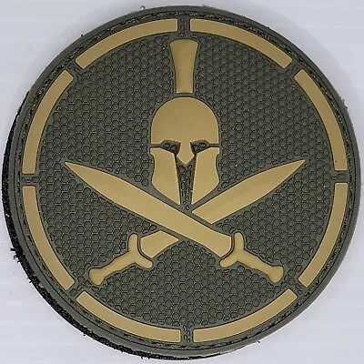 Spartan Helmet And Swords Mil-Spec Monkey 3D PVC Patch MULTICAM • $6.99