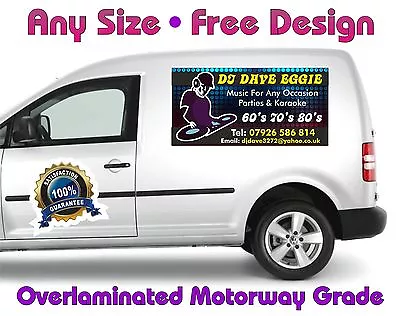 Pair Of Magnetic Signs Any Vehicle Or Size Full Colour Free Professional Design  • £24.95