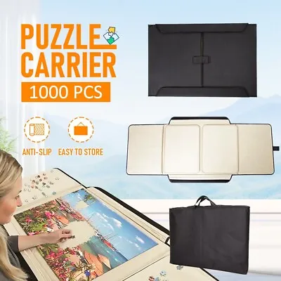 Portable Jigsaw Puzzle Board Mat With 1000PCS Capacity Puzzle Carrier Puzzling • $65