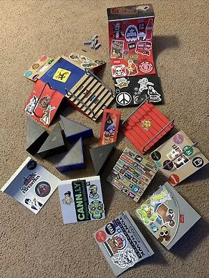 Tech Deck Ramps Lot Of 19 Pieces With Stickers 18+ • $40