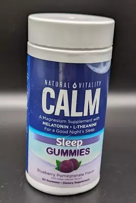 Natural Vitality Calm Sleep Gummies 60 Exp 05/24 • $15.99