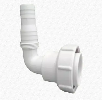 Washing Machine Spigot Bent WMF4 McALPINE Waste Nozzle With Nut & Cone Washer • £6.05