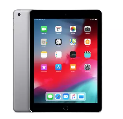 Apple IPad 6 9.7  2018 Wifi Only 32GB Space Gray (FHS28234) • £8.50