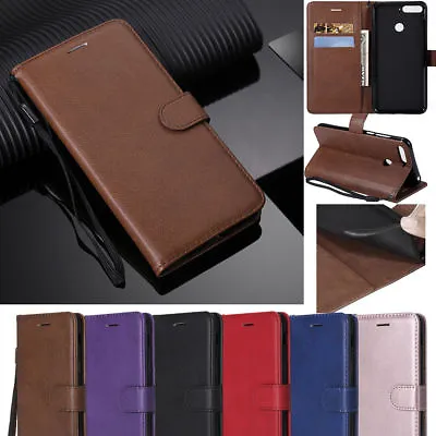 $9.88 • Buy 2022 Simple Pure Flip Card Leather Strap Stand Case Cover For Android CellPhone