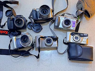 6x CAMERAS #Kodak#RZ-735•RICON#Canon G3#DC 4800#Panasonic DMC-FZ18#KONIKA MIN#SS • $240