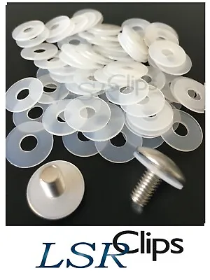 £3 • Buy Plastic Nylon Clear Thin Washers M6 6.1mm ID 17mm OD Washer 1mm Thickness