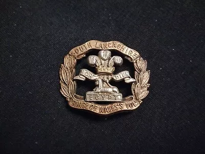 South Lancashire Prince Of Wales Volunteers Cap Badge • £8