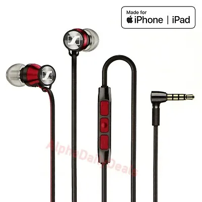 $79.99 • Buy NEW Sennheiser Momentum Wired In Ear Earphones For IOS IPhone IPad Black Red
