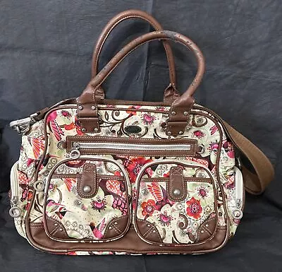 Oilily Tropical Birds Weekender Carry All Womens Ladies Shoulder Bag 17 X 12 X 6 • £37.99