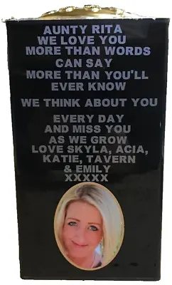 Personalised Memorial Grave Flower Pots. Made To Your Requirements Mothers Day • £39.99