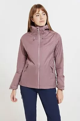 Mountain Warehouse Womens Swerve Jacket Ladies Water Resistant All Weather Coat • £42.99