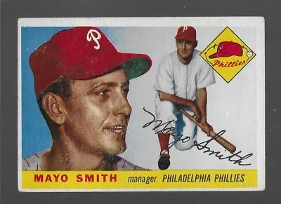 1955 Topps Mayo Smith #130 VG/EX - Set Break • $4.65