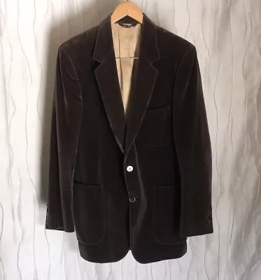 Bill Blass Mens Corduroy Blazer 2 Button Size 44 Regular Vintage 44R • $40