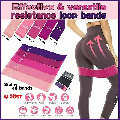 $11.47 • Buy Resistance Bands Power Heavy Strength Exercise Fitness Gym Crossfit Yoga AU