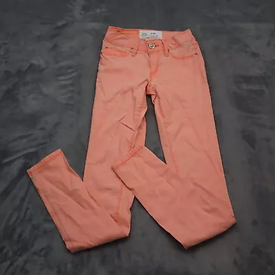 YMI Pants Women S Orange Denim Low Rise Skinny Leg Casual Jeans Style P527931 US • $23.98