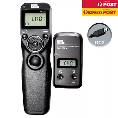 Pixel TW-283 DC2 Wireless Timer Remote Control For Nikon Z6 Z7 DF D90 D610 D750 • $65