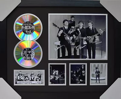The Beatles Signed Memorabilia Framed 2 Cd Limited Edition #d • $120