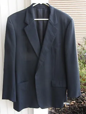 HICKEY FREEMAN Charcoal Black 100% Wool Jacket  Mens - 44 • $17.99