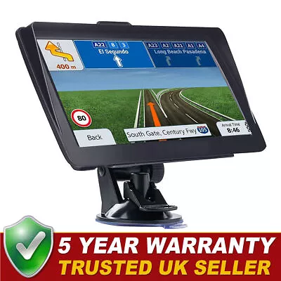 SLIMLINE GPS SAT NAV (7 INCH) UK EUROPE EDITION 2023 (FREE Lifetime Updates) • £41.88