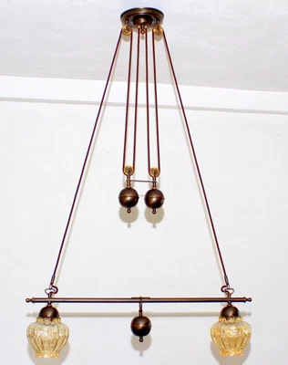 £145.36 • Buy Menzel Lamp Ceiling Lamp 2-Flame E 27 Brand Lamp Double Train Brass Burnished
