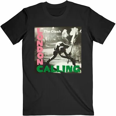 Official The Clash T Shirt London Calling Mens Black Punk Rock Metal Classic Tee • £16.28