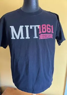 Men's MIT T-Shirt-L-Black-EUC-Cotton-Massachusetts Institute Of Technology • $4.99