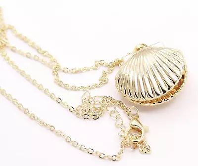 Mermaid Locket Seashell Necklace Inspired From The Little Mermaid Ariel • $14.95