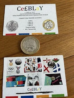 2008 Beijing To London Olympic £2 Two Pound Coin - In Circulated Condition. • £7.60