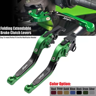 Folding Extendable Brake Clutch Levers For Kawasaki Ninja ZX6R 9R 10R 12R 14R • $23.99