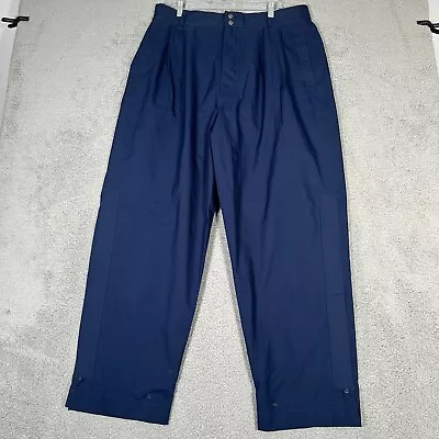 Zero Restriction Pants Mens Size XL Blue Golf Gore Tex Rain Wind Tour Slacks • $29.99