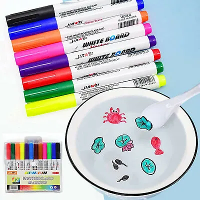 8/12Pcs Magical Water Painting Pen Magic Doodle Drawing Pens Multicolor New • $8.99