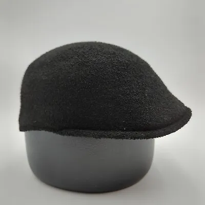 Kangol Bermuda Flex Stretch Fit 504 Hat Black Men’s Newsboy Used • $19.99