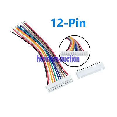 Lot JST-XH2.54mm Wire Cable Connector 12 Pin Male Female Plug Socket 10/20/30cm • $5.73