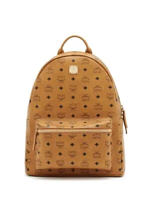 MCM Cognac Brown Medium Backpack • $372