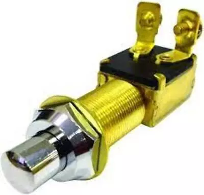 MP39310 PUSH BUTTON SWITCHES BRASS-Momentary On-Off SPST • $16.83