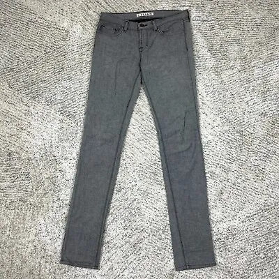 J Brand Jeans Womens 27 (Actual 30x33) Pencil Skinny Gray Wash Denim 912 SLV GUC • $5.98