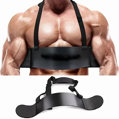 Arm Blaster Ez Bar Curl Bicep Support Bodybuilding Fitness Weight Lifting Arms • $29.26