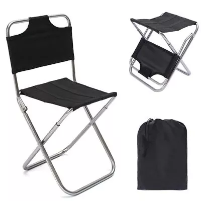 Folding Chair Aluminum Alloy Camping Chair BBQ Stool Portable Folding Stool • $24.99