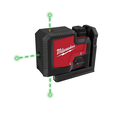 Milwaukee Green Beam Laser 3 Point Usb Rechargeable • $249