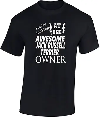 £14.95 • Buy Awesome Jack Russell Terrier  Owner    T-Shirt  Gift