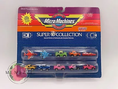 NEW 1988 Micro Machines Super 10 Collection Race Cars Speed Boat Jets - RARE • $55