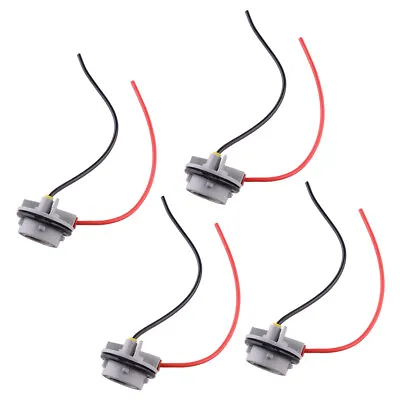 4pc 1156 7506 1156A BA15S Turn Signal Lights Socket Wiring Harness Plugs Adapter • $9.23