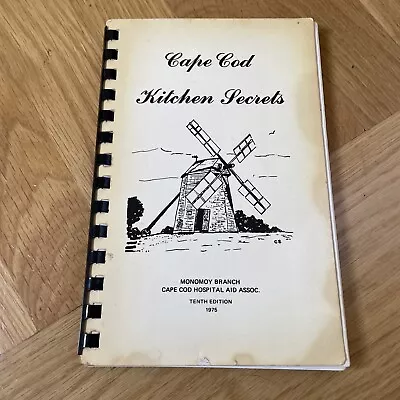 VTG Cape Cod Kitchen Secrets Hospital Aid Assoc. Cookbook  Massachusetts 1975 • $12.99