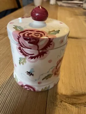 £60 • Buy Rare Discontinued Emma Bridgewater Rose And Bee Lidded Candle Pot With Candle
