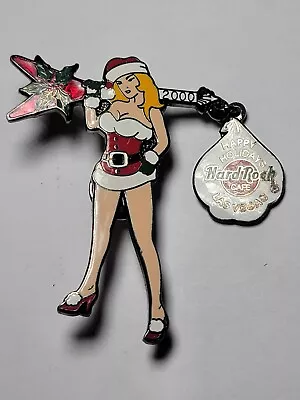 Hard Rock Cafe Pin Las Vegas Christmas 2000 Santa Helper Girl With Guitar & Bag  • $12.99