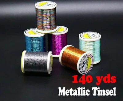 140 Yards/spool 0.2mm Metallic Tinsel Thread 12 Optional Colors Micro Rod Repair • $9.51