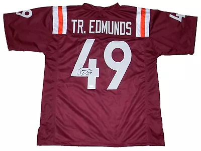 Tremaine Edmunds Signed Autographed Virginia Tech Hokies #49 Jersey Jsa • $199.99